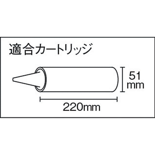 TRUSCO ハンドル回転式カートリッジガン