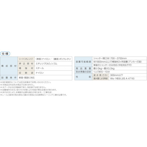 SANWA 【三和製軽量シャッター専用】簡易防水シート Eシート