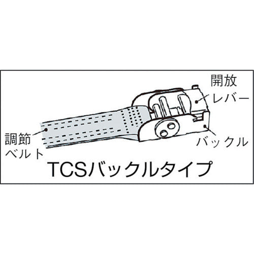 TRUSCO TCSバックルベルト荷締機幅25mmX長さ3m