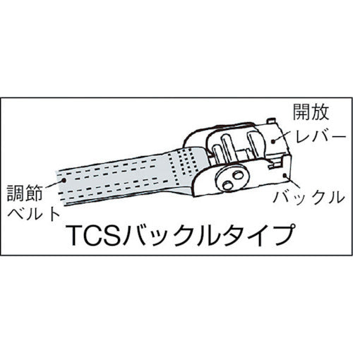 TRUSCO TCSバックルベルト荷締機幅38mmX長さ5m