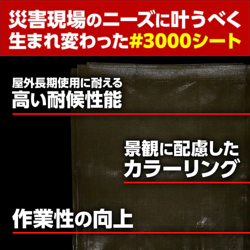 【屋根補修シート】ターピー 防災・減災シート #3000