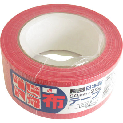 オカモト 布テープカラーOD−001 赤