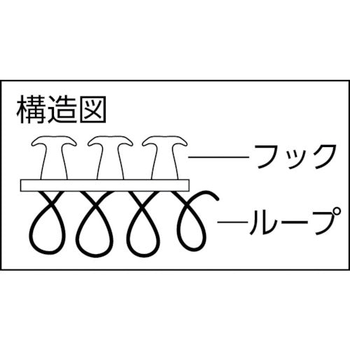 TRUSCO マジックバンド［［R下］］結束テープ両面 幅20mm長さ1.5m白