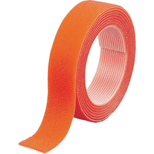 TRUSCO マジックバンド［［R下］］結束テープ両面幅20mm長さ1.5mオレンジ