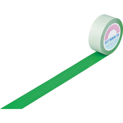 緑十字 ガードテープ（ラインテープ） 緑 GT−501G 50mm幅×100m 屋内用