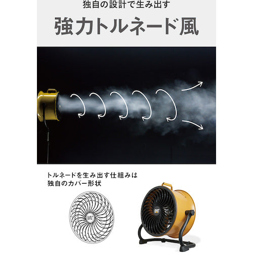 CAT サーキュレーター 35cm（壁・床タイプ） イエロー