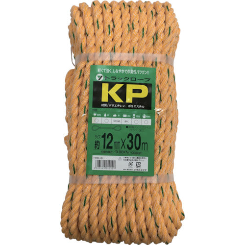 ユタカメイク ロープ KPトラックロープ（OB） 12×30
