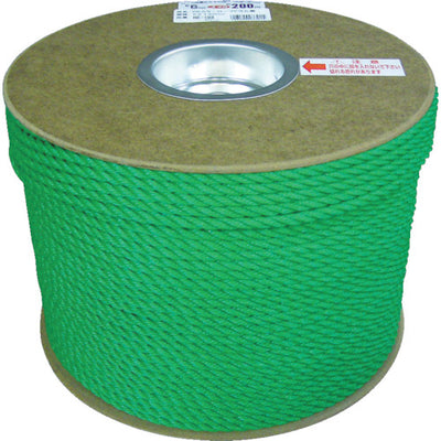 ユタカメイク PEカラーロープドラム巻 6φ×200m