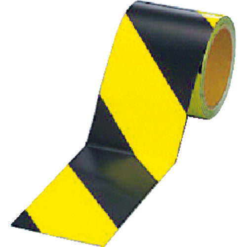 ユニット 蛍光反射テープ 黄／黒 黄部反射 90mm幅×10m巻