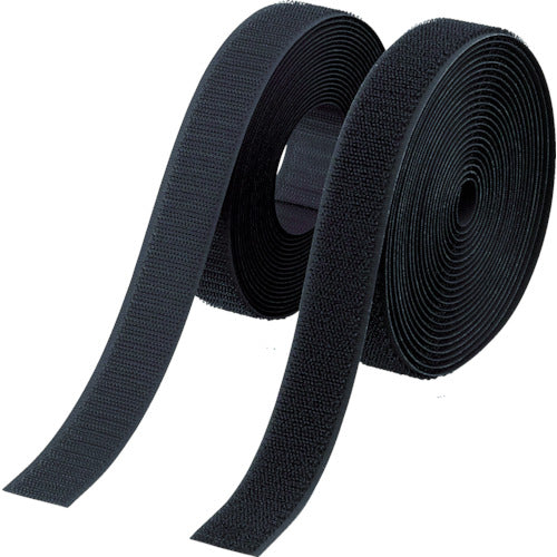 TRUSCO マジックテープ 縫製タイプ 100mmX5m 黒（1巻＝1セット）