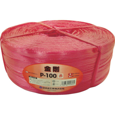 ツカサ 手結束用PP縄（ツカサテープ）P−100 赤