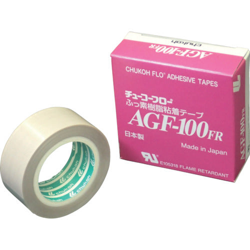 チューコーフロー フッ素樹脂（テフロンPTFE製）ガラスクロス粘着テープ AGFー100FR 0.30t×25w×10m