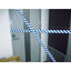 日東エルマテ 危険標示テープ シマ模様 60mm×50m ブルー／ホワイト（両面印刷）