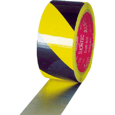 スリオン 危険表示用反射テープ 45mm×10m黄／黒
