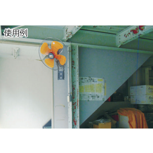 TRUSCO 全閉式アルミハネ工場扇 ゼフィール 壁掛けタイプ