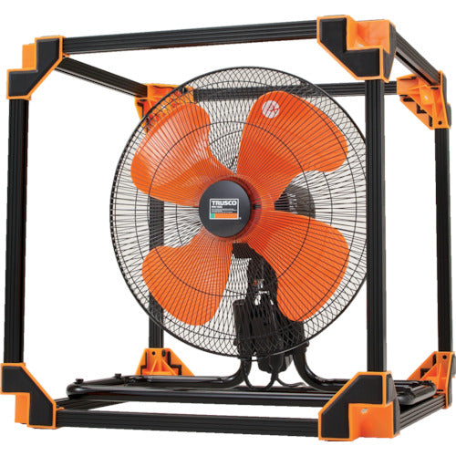 TRUSCO 全閉式アルミハネ工場扇 ゼフィール キューブタイプ