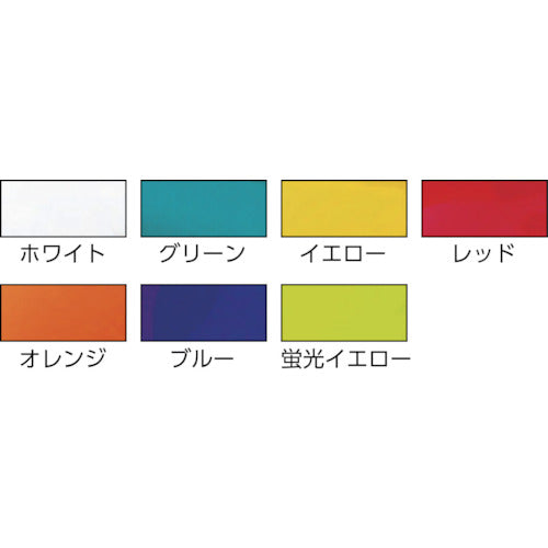 緑十字 ラインテープ（反射） 赤 反射−50R 50mm幅×10m 屋内用 ポリエステル