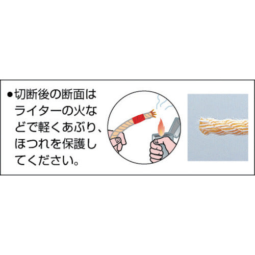 TRUSCO（トラスコ） PVロープ 3つ打 線径12mmX長さ100m