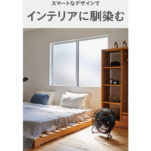 CAT 工場扇 35cm（壁・床タイプ）羽根軸180°半転機能付 ブラック