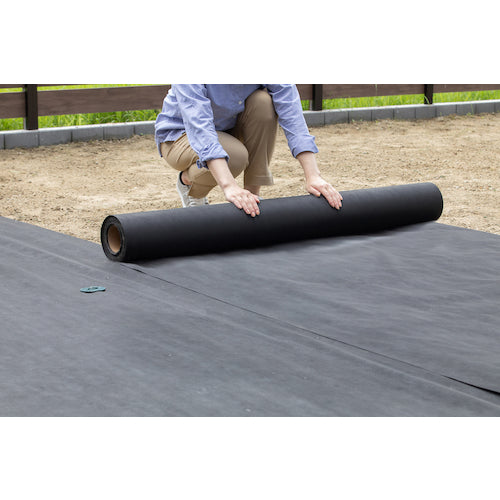 IRIS 298131 防草シート 50M ブラック