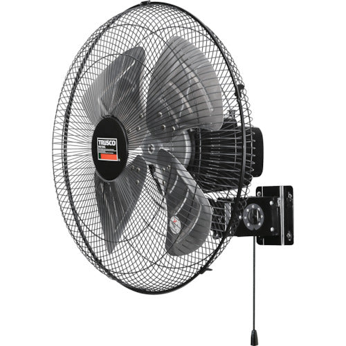 TRUSCO 【2025年5月中旬入荷予定】全閉式工場扇 ジェネラルファン 壁掛けタイプ アルミハネ ブラック