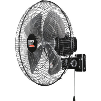 TRUSCO 【2025年5月中旬入荷予定】全閉式工場扇 ジェネラルファン 壁掛けタイプ アルミハネ ブラック