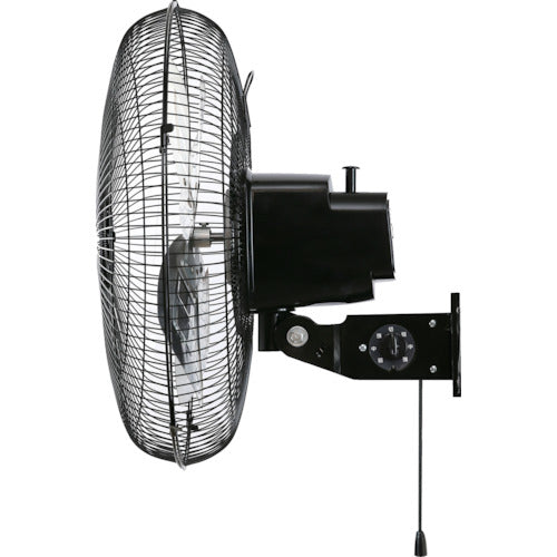 TRUSCO 【2025年5月中旬入荷予定】全閉式工場扇 ジェネラルファン 壁掛けタイプ アルミハネ ブラック