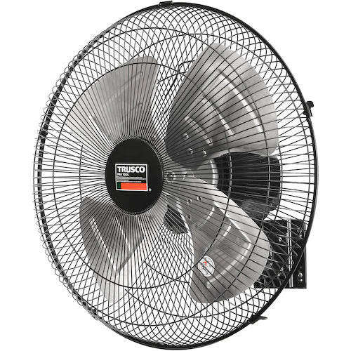 TRUSCO 【2025年5月中旬入荷予定】全閉式工場扇 ジェネラルファン 壁掛けタイプ アルミハネ ブラック
