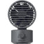 RHYTHM 卓上扇風機 静音 小型 USB給電式 自動首振り 強力 DCモーター 2重反転ファン デスクファン お手入れ簡単 Silky Wind Mini ダークグレー