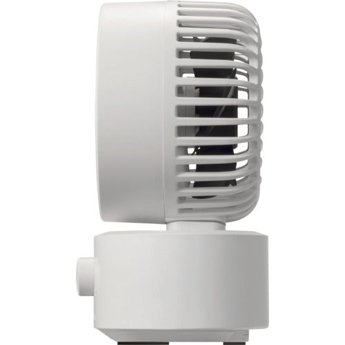 RHYTHM 卓上扇風機 静音 小型 USB給電式 自動首振り 強力 DCモーター 2重反転ファン デスクファン お手入れ簡単 Silky Wind Mini ライトグレー