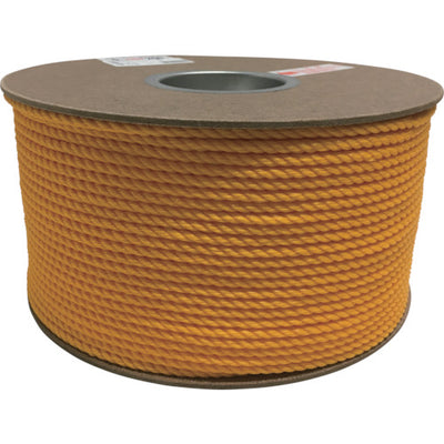 ユタカメイク ポリエチレンロープドラム巻 5mm×200m イエロー