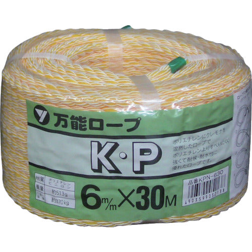 ユタカメイク ロープ KPロープ万能パック 6φ×30m