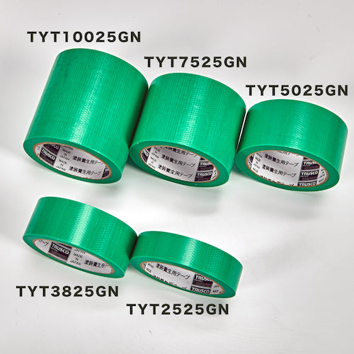 TRUSCO 塗装養生用テープ グリーン 100X25