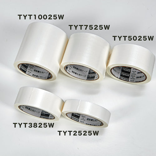 TRUSCO 塗装養生用テープ ホワイト 25X25