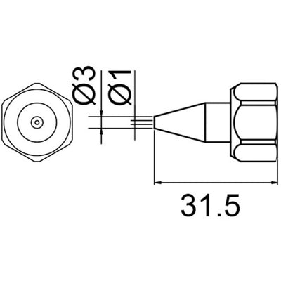 白光 ノズル N−1 袋ナット付