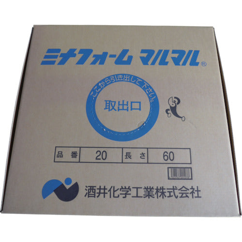ミナ 弾性シーラントバックアップ材 ミナフォームマルマル ＃20 20mmφ×60m