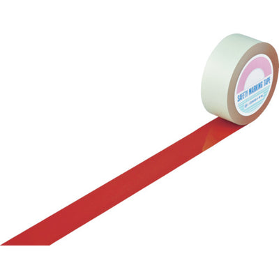 緑十字 ガードテープ（ラインテープ） 赤 GT−501R 50mm幅×100m 屋内用