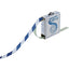 緑十字 ガードテープ（ラインテープ） 白／青（トラ柄） GT−501WBL 50mm幅×100m
