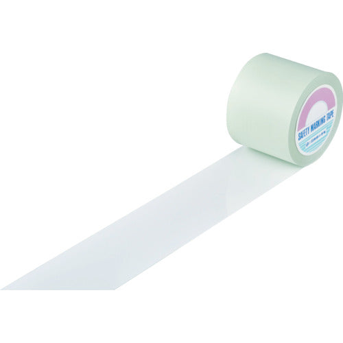 緑十字 ガードテープ（ラインテープ） 白 GT−101W 100mm幅×100m 屋内用