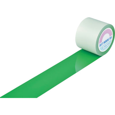緑十字 ガードテープ（ラインテープ） 緑 GT−101G 100mm幅×100m 屋内用