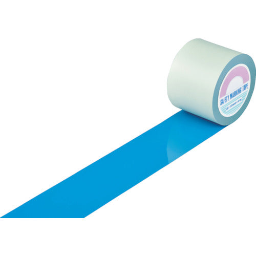緑十字 ガードテープ（ラインテープ） 青 GT−101BL 100mm幅×100m 屋内用