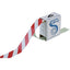 緑十字 ガードテープ（ラインテープ） 白／赤（トラ柄） GT−101WR 100mm幅×100m
