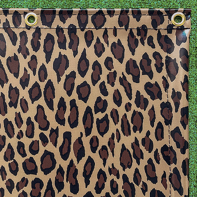 【特注】【防炎・デザイン】ヒョウ柄ターポリン レパード 0.43mm（VB-043LP）