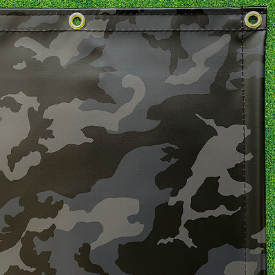 【特注】【防炎・デザイン】モノトーン迷彩柄ターポリン ナイトサファリ アーミー 0.43mm（VB-043NA）