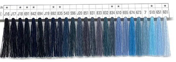 8番手ミシン糸3000ｍ巻（ブルー系カラー）｜グンゼスパン