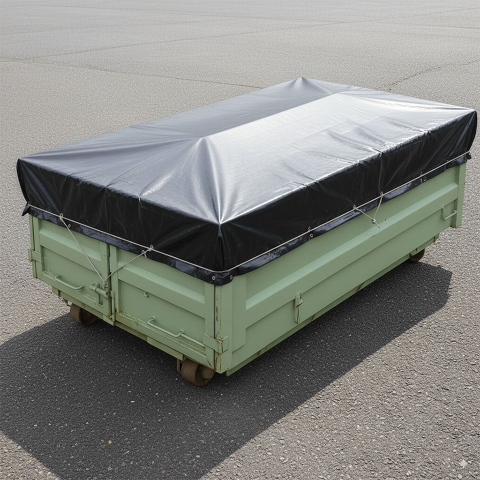 コンテナ用雨よけ・日除けビニールカバー製作・オーダーメイド