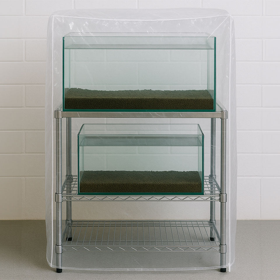 水槽ラック用ビニールカバー製作・オーダーメイド