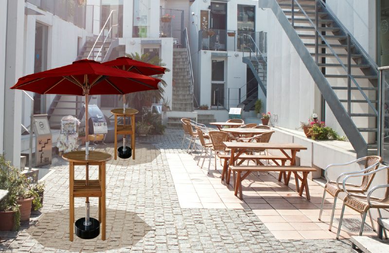 テーブル付き業務用パラソル 直径2m（SD2000）【無料お見積り】