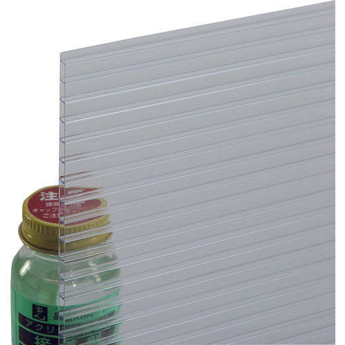 光 ポリカ中空ボード透明 2枚入り 900×1820×4mm（箱入）