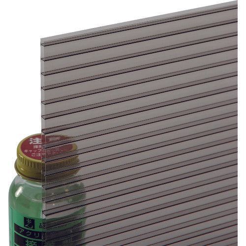 光 ポリカ中空ボードブラウンスモーク 2枚入り 900×1820×4mm（箱入）